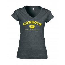 Ladies Shirt Cowboys Football Gelb