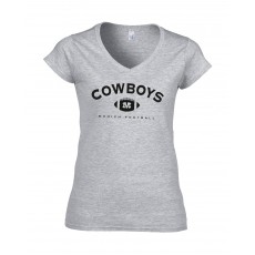 Ladies Shirt Cowboys Football Schwarz