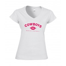 Ladies Shirt Cowboys Football Pink
